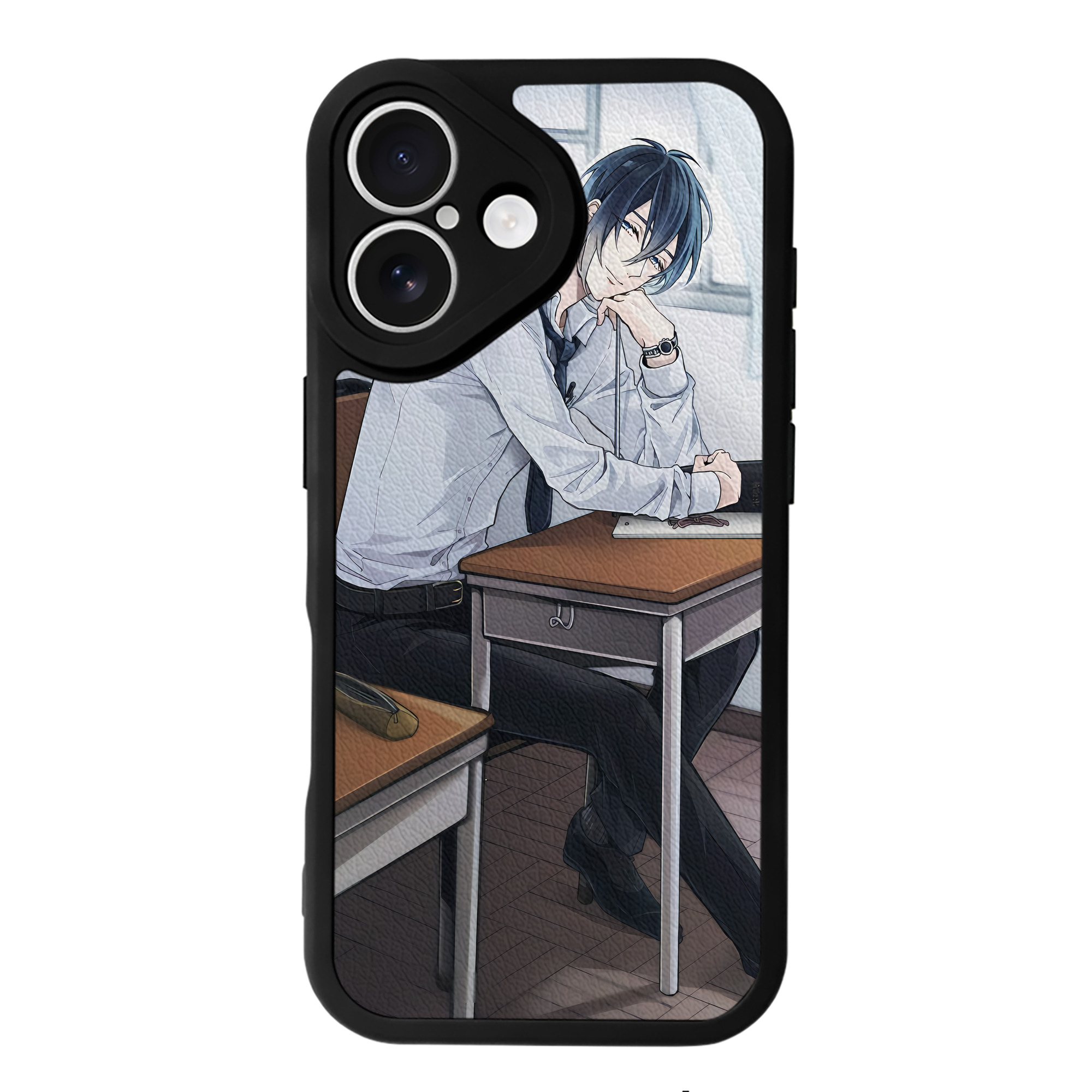 （画像用） 刀剣乱舞 Touken Ranbu 【iPhone 16シリーズ対応】シリコンスマホケース（レザー調） 材質：シリコン